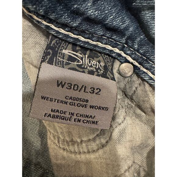 Vintage Y2K Silver Jeans Co Suki Medium Wash Low Rise Bootcut Jeans Size 30 - Picture 5 of 7